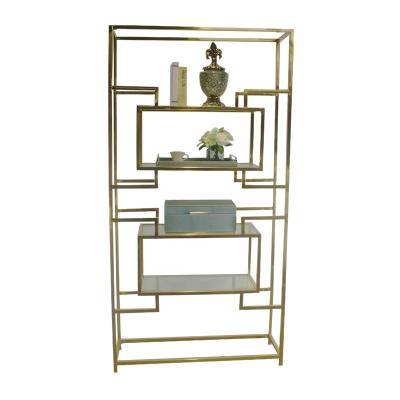 China Modern New Arrival Living Room Metal Display Furniture Storage Rack Rack Bookshelf for sale