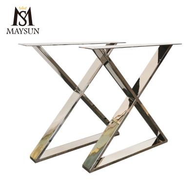 China Restaurant High Quality Popular Our Own Manufacturer X Shape Office Table Legs Furniture Metal for sale