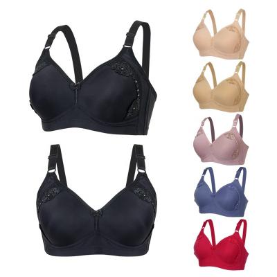 China New Style Full Cup Big Size QUICK DRY Thin Yarn Free Plain Dyed Applique Women's Bra Size 38 for sale