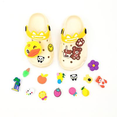 China Custom High Quality PVC Fang Clog Charm Cartoon Brand Bulk Animal Clog Charms For Bracelet Puppy Love Fang Accessories for sale