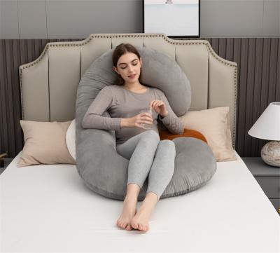 China Hot Selling Anti-static Comfortable Pregnancy Pillow Cheap Custom C Quality Good Shape Maternity Body Pregnancy Rests For Sleep for sale