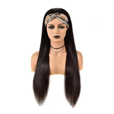 China New Hairband Fashionable Natural Soft Straight Wig Good Quality Women's Brazilian Hair Wig Silky Straight Type for sale