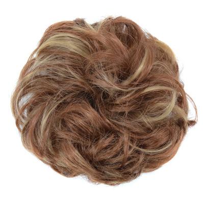 China Wholesale Women Synthetic Hair Bun Hair Multiple Color Synthetic Hair Wigs for sale