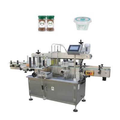 China Manual Automatic Round Adhesive Label Applicator Label Threader Sticker Bottle Food CE Approval Injection Labeling Machine for sale