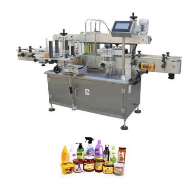 China Food CE Approval Pocket Ketchup Automatic Champagne Bottle Two Sides Self Labeling Boxed Adhesive Paper Gluing Machine for sale