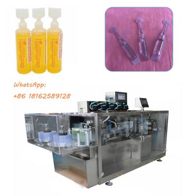 China Full Automatic 20ml Single Dose Food Plastic Ampoules Filling And Sealing Machine For Olive Oil/Honey And Enzymes for sale