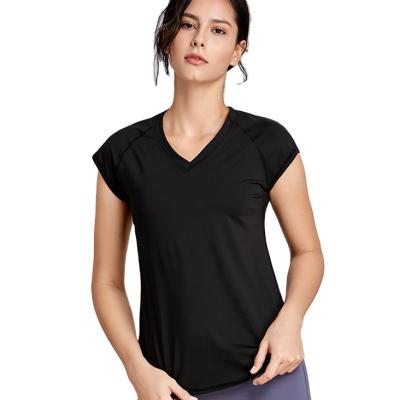 China 2021Showmelly Breathable Breathable Yoga Wear Tops Women Sports T Shirts for sale