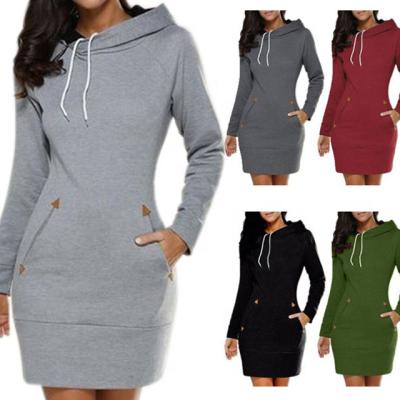 China Showmelly Women's Hoodie Women's Long Sleeve Jumper Tops Plus Size S-5xl Hooded Casual Ladies Plus Dress for sale