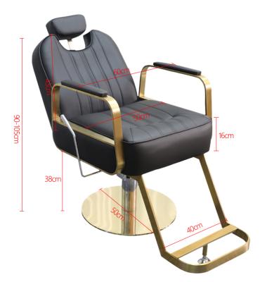 China Contemporary Modern Black Styling Chair Hair Salon Chairs Beauty Salon Furniture for sale