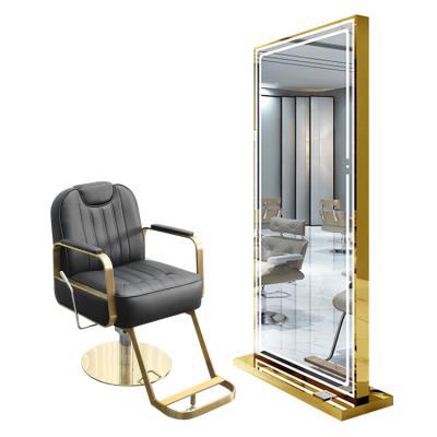 China 2022 Contemporary Beauty Salon Furniture Room Equipment Sets Shampoo Chairs Mirror Station Hairdressing Chairs Styling Chair for sale