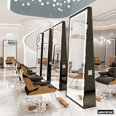 China New arrivals modern high quality simple fashion high light source led design beauty salon mirror for sale