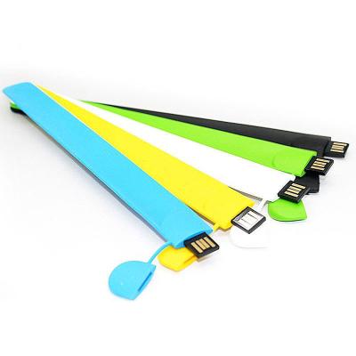 China Promotional Silicone OEM Gift Silicon Wristband USB Pen Drive Mixed Colors for sale