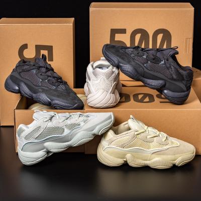 China Cushioning original high quality genuine leather men Yezzy 500 shoes style women fashion sneakers men Yezzy shoes stock lots of shoes for sale