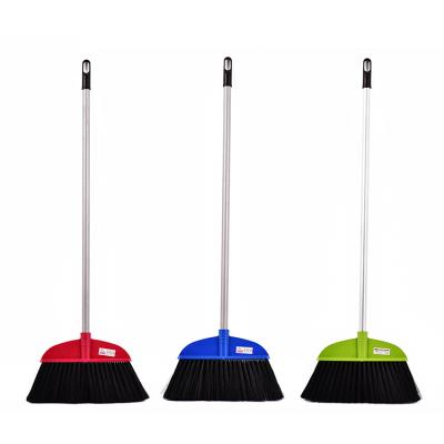 China Factory direct sales family iron pole broom head cleaning broom long plastic soft wire household creative for sale