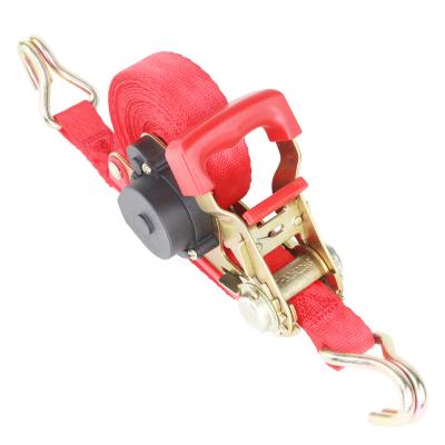 China Patented Retractable Feature Patented 1inch Quick Release Cargo Control Logistics Ratchet Link Down The Trailer Ratchet Strap For Transportation for sale