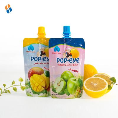 China Security Doypack /stand up spout pouches /plastic packaging bags for juice for sale