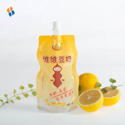 China Security Newly Designed High Quality Gravure Printing Laminated Soy Milk Beverage Packaging Bag for sale