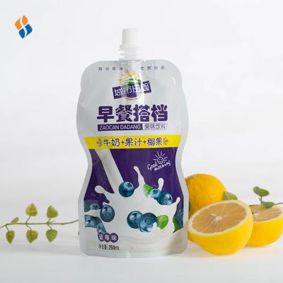 China Security Customized Stand Up Spout Lamination Material Beverage Bag Doypack for sale