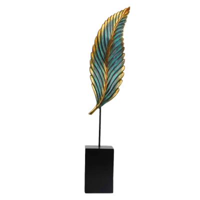 China Modern Art Indoor and Outdoor Crafts Decoration Home Decor Leaf Sculpture, Customized Decorative Leaf Home Decor for sale