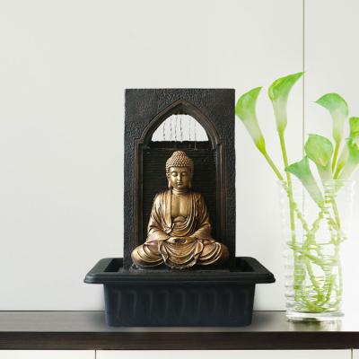 China Indoor and Outdoor Home Decoration Buddha Water Fountain Decor, Resin Buddha Tabletop Fountain for sale