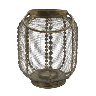 China Home Decor Home Decor Hollow Out Rustic Metal Lantern, Wholesale Moroccan Lanterns Decorative for sale