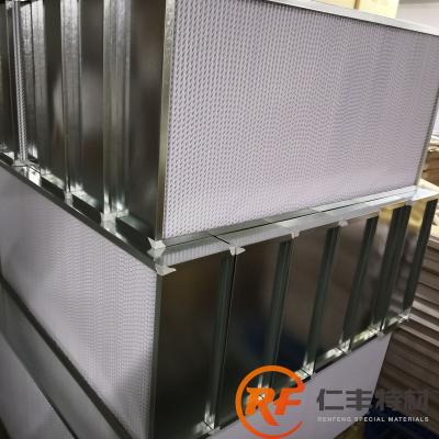 China Paper Air Filter H13 , Mini Pleated HEPA Filter HEPA Grade Microfine Glass Fiber H14 for sale