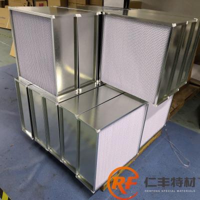 China Mini Pleated HEPA Filter CLEANROOM FILTER USE MICROFIBER GLASS PAPER FOR AIR FILTER for sale