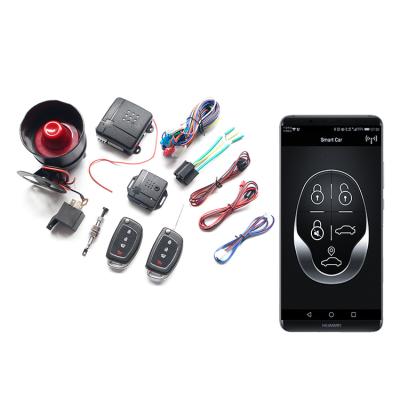 China Universal Car Alarm System 12V One Way Alarm Start Security System Auto Lock Function Smartphone WiFi Car Alarm for sale