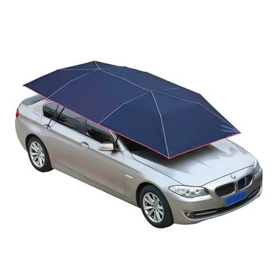 China Sunproof And UV Protection Factory Wholesale 2021 New Portable Retractable Car Umbrella Cover Car Roof Sunshade Tent For Outdoor Parking for sale