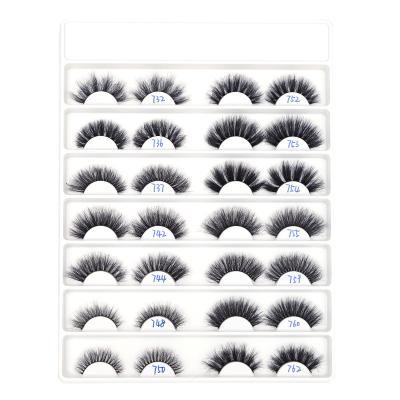 China Customers Requirements Private Label False Lashes 25mm Real Mink 3D False Eyelashes for sale