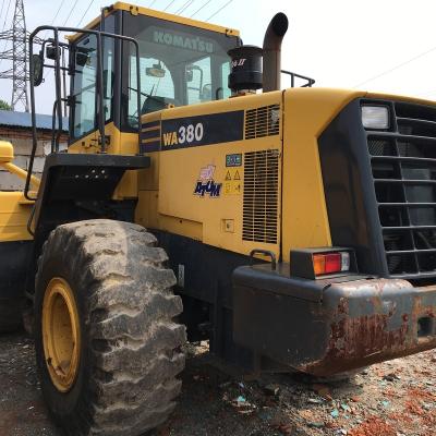 China Building material stores used KOMATSU 380-3 wheel loader / 90% new condition Japan original cheap price used KOMATSU wheel loader WA470 WA100 WA300 WA320 for sale