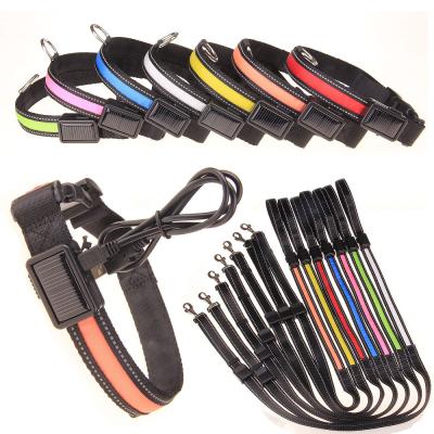 China New Product Sustainable Creative Led Lightweight Pet Collar And Leash For Dogs for sale