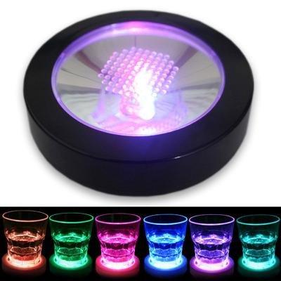 China ABS Wedding Favor Bar Item Gravity Switch Drink Light Led Coaster for sale