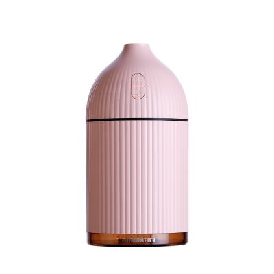 China 300ml Bedroom Cool Water Mist Aroma Diffuser Usb Rechargeable Essential Oil Humidifier With Color Changing Led Light for sale