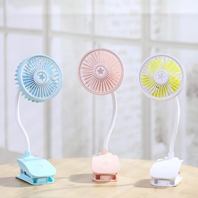 China New Design Plastic Led Folding Lightweight Mini Usb Humidifier Fan With Handheld Custom Clip for sale