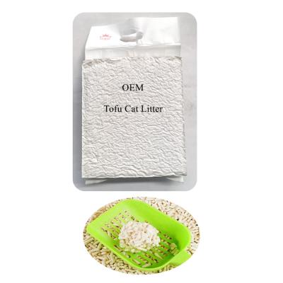 China OEM Viable Peak Production Factory Best Selling Cat Litter Natural Quick Bunching Tofu for sale