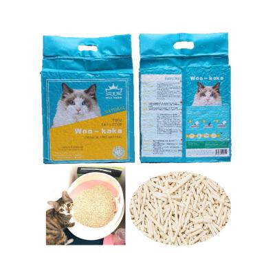 China Viable Type Toilet Flushable Vacuum Pack Tofu Cat Litter 1.5mm for sale