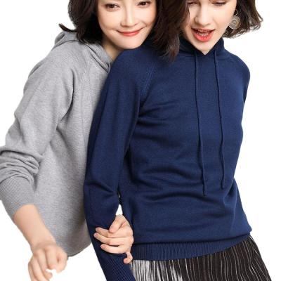 China Nice anti-pilling pullover OEM/ODM women cashmere casual hoodie woolen knit woman sweaters pullover for spring autumn and winter for sale