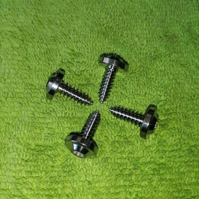 China Saucer M5x15 Fully Forged Ti6Al4V Grade 5 Saucer Head Titanium Racing Self Drilling Screw T25 TORX In Stock Ready To Boat for sale