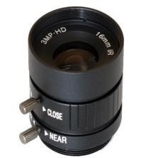 China 16mm Manual Iris Control lens, 3.0 Megapixel, 1/2'' Sensor CCTV Lens, CS mount for sale