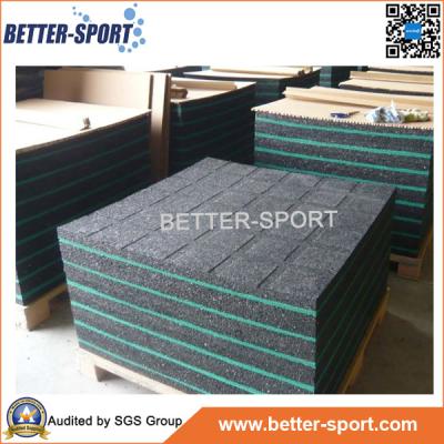 China Environment friendly rubber floor tile for sale