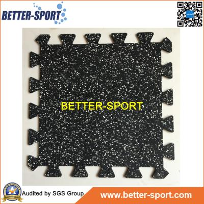 China Anti-fatigue Gym Flooring Rubber Mat , Rubber Tile For Gym Flooring for sale