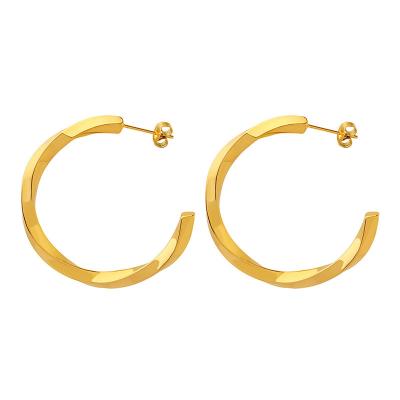 China FASHIONABLE stylish stainless steel earrings fashion large circle earrings European and American personality temperament earrings for sale