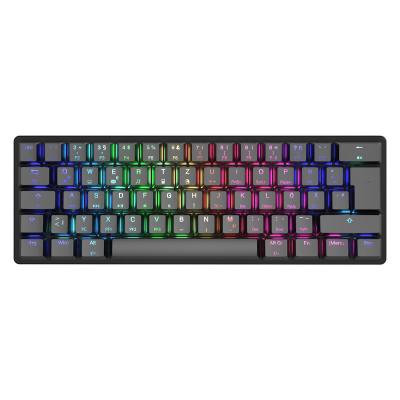 China Retro Mechanical Gaming Multi Keys DE ABS Material Custom Keyboard for sale