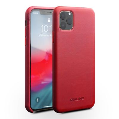 China Cover Back 2020 Official New QIALINO Leather Back Protective Case For iPhone 11 Pro Max for sale