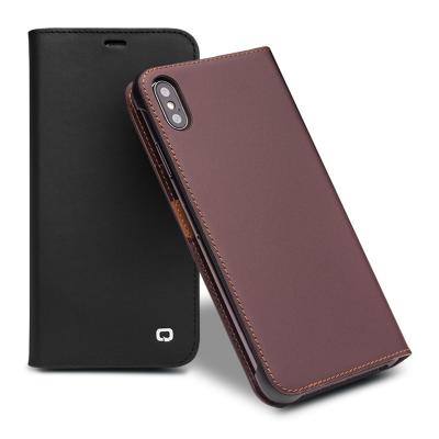 China QIALINO Ultra Thin Luxury Custom Genuine Leather Wallet Case For Apple iPhone 2018 Covers for sale