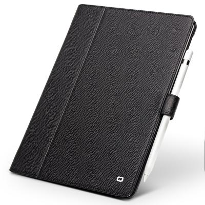 China 2018 New QIALINO Handmade Luxury Quality Version Genuine Leather Stand For iPad Pro 9.7 Smart Air 2 Cover Device Case Pen Holder for sale