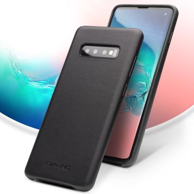 China QIALINO Ultra Slim High Quality Genuine Leather Case For Samsung Galaxy S10 Plus for sale