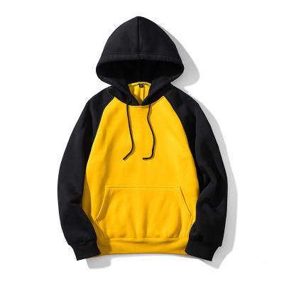 China Anti-wrinkle OEM High Quality custom Logo Hoodie Color Matching Fashion Custom Color Pullover fleece Hoodies Men for sale