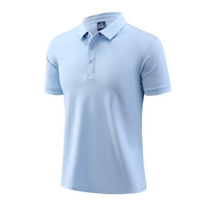 China 2024 Size Anti Shrink Big Cotton Polo Shirt Simple Logo Custom Backed Plus Size Elastic Golf Polo Shirt For Company Staff Polo Shirt for sale